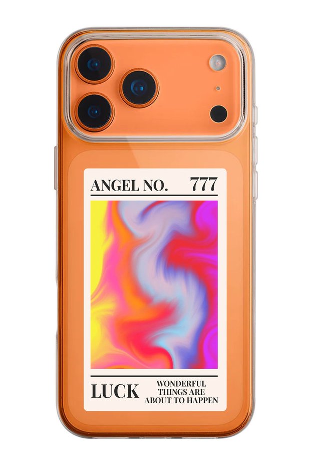 777 Manifest Luck Pattern Transparent Silicone Phone Case Compatible with iPhone 17 Pro/18 Pro