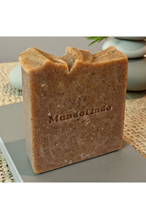 Natural Argan Soap with Castor Oil Additive 100 Gr with Special Design Pouch