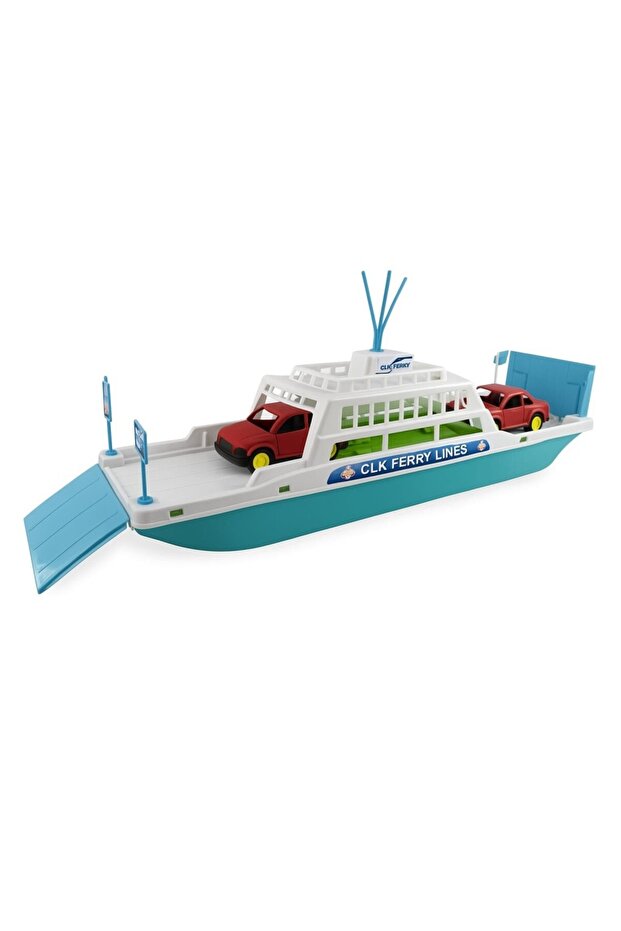 Ferry Car Carrier Ship 45 cm - Turquoise (Lisinya)