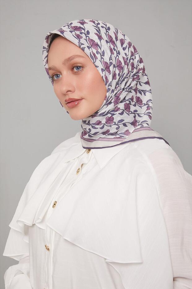 وشاح ناعم بنمط السوسن البنفسجي - 2