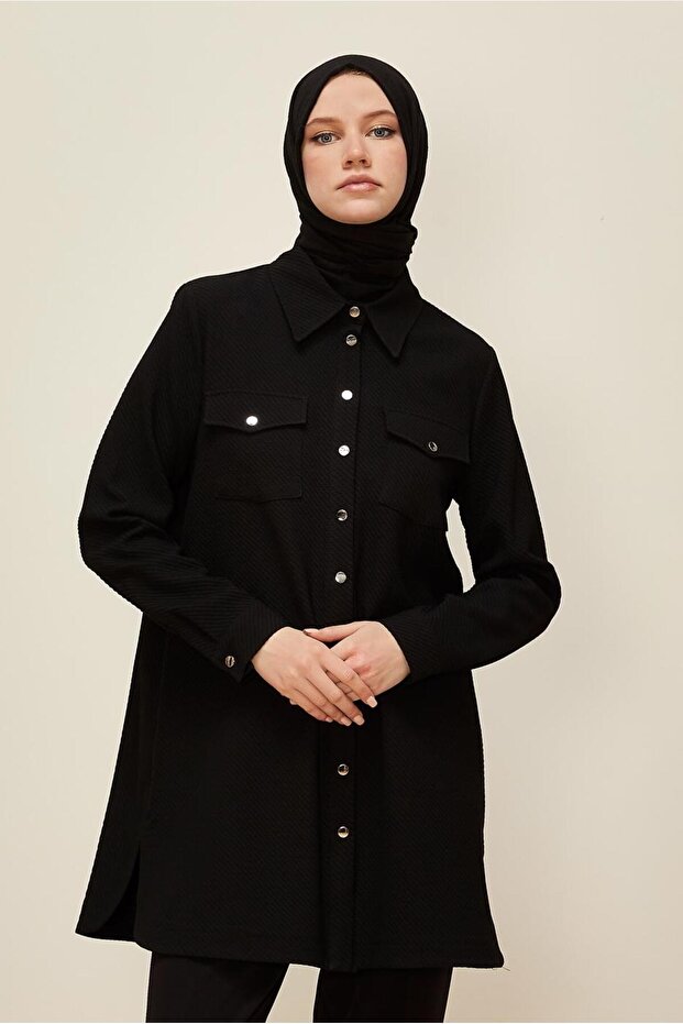 Tunic with Shirt Collar 45987