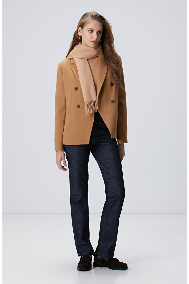 Limited Camel Kaşmir Ceket - 3