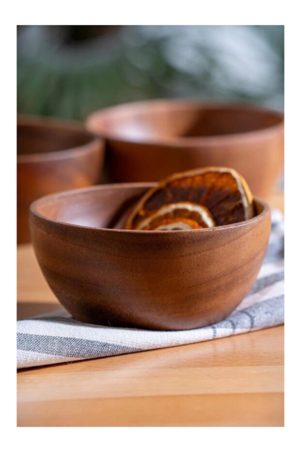 ACR392 Acacia Wooden Bowl 13 cm