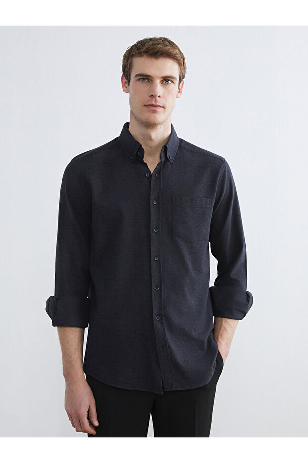 Regular Fit Long Sleeve Men's Lumberjack Shirt