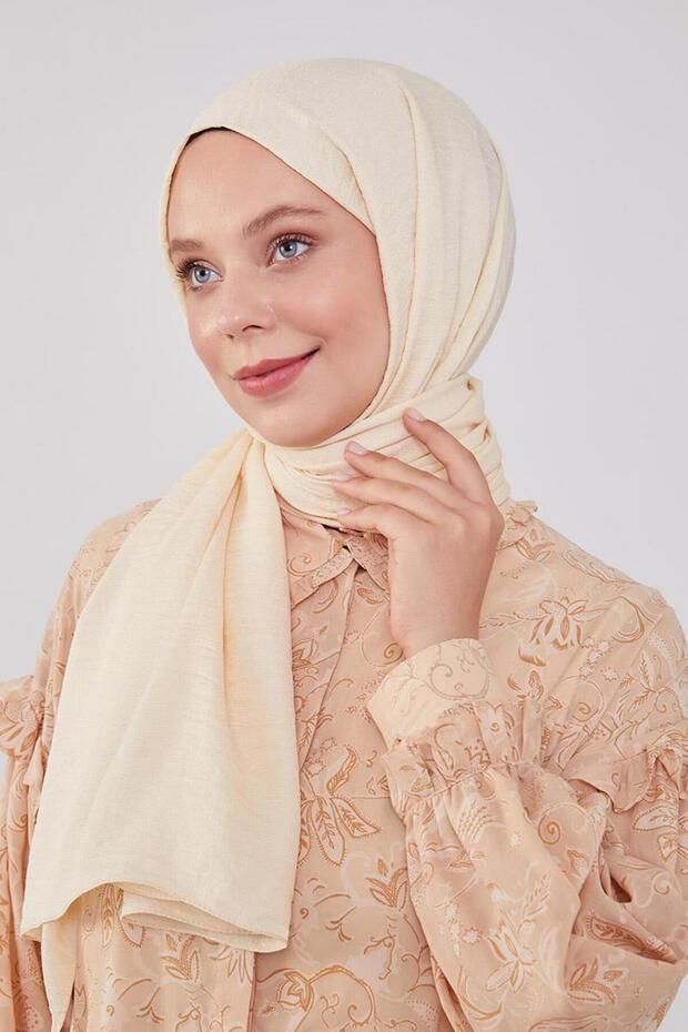 Krem Junset Şal - 4
