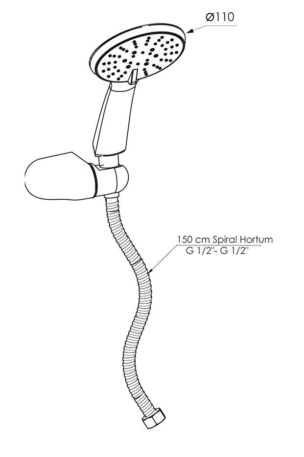 Askılı duş seti GPD-DST51 - 2