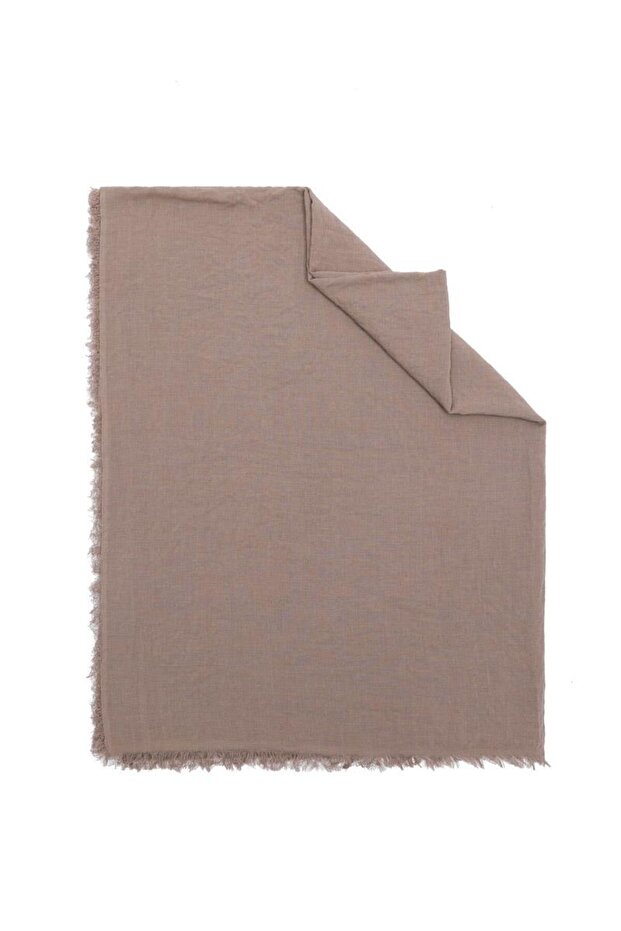 Light Mink Maxi Cotton Shawl