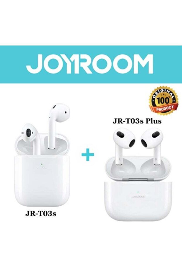 T03S وT03S Plus — سماعات أذن لاسلكية حقيقية (أبيض)