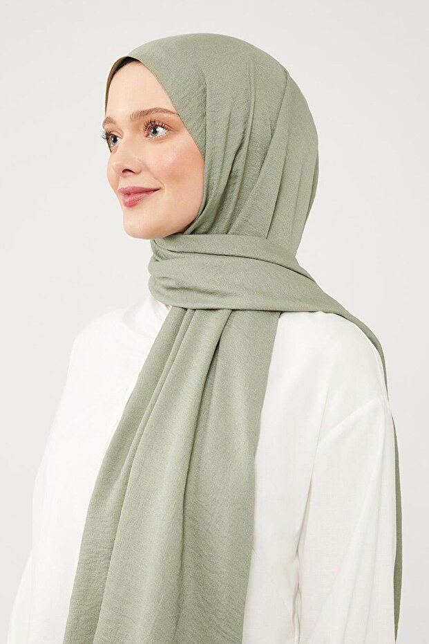 Yağ Yeşili Junset Şal - 2