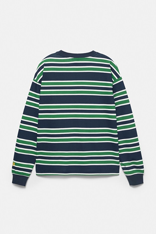 Stranger Things çizgili t-shirt - 6