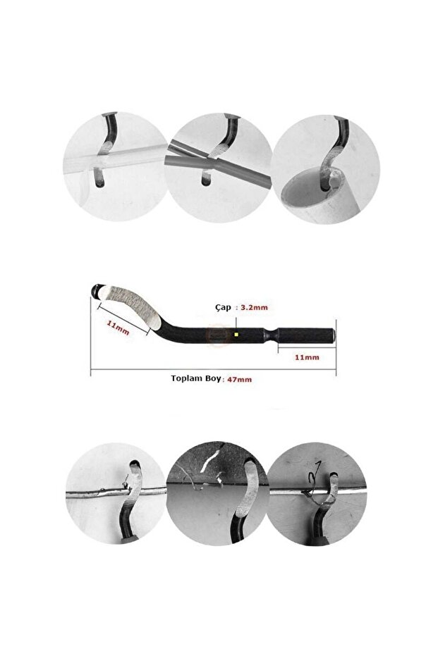 Raspa Çapak Alma Yedek Bıçak E100 - 2