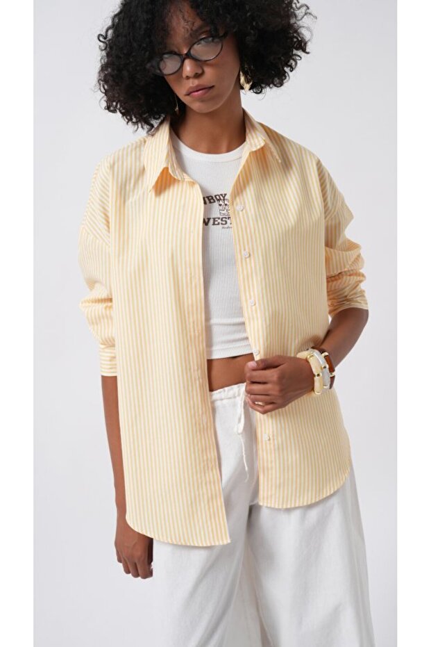 Ριγέ Βασικό πουκάμισο - 1