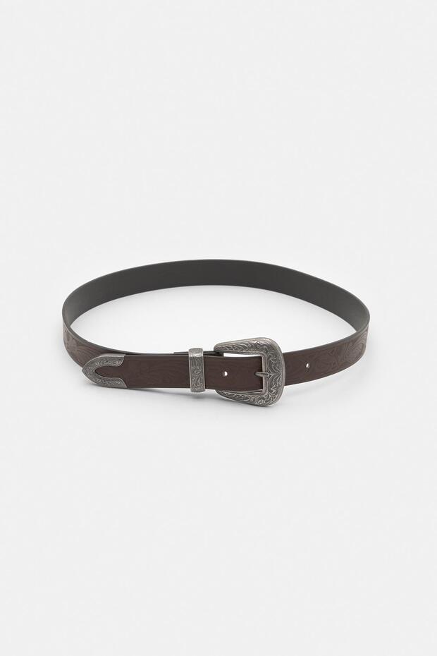 Kovboy suni deri kemer - 2