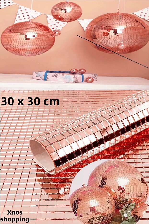 Square Bronze Glass Mosaic Tiles Stickers Handcrafted Square Glass Tiles Self Adhesive Mirrored