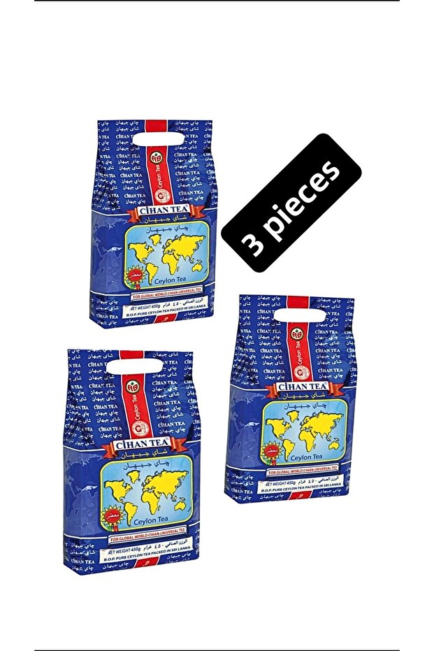 Cihan Tea - 400gr Bergamot Flavored Black Bulk Tea X3 Pieces