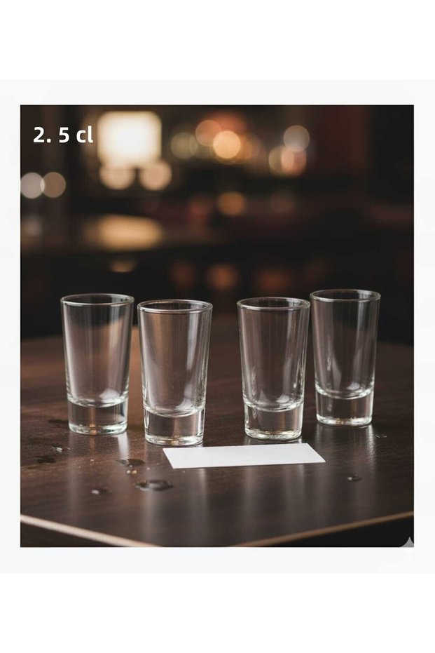 Set of 4 2.5 Cl Special Glasses for Liquor and Shot Glass