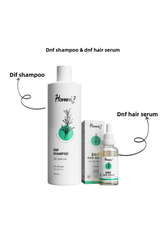 Dnf Shampoo 400 Ml. & Dnf Hair Serum 30 Ml. Two in One