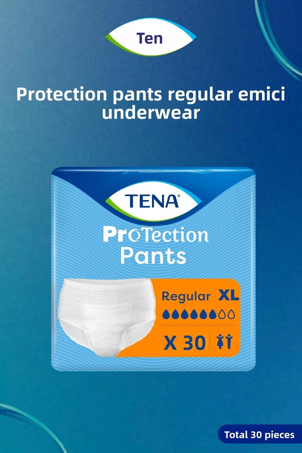 Protection Pants Regular Absorbent Panties 6 Drops XL 1 Pack of 30 (30 Pieces)