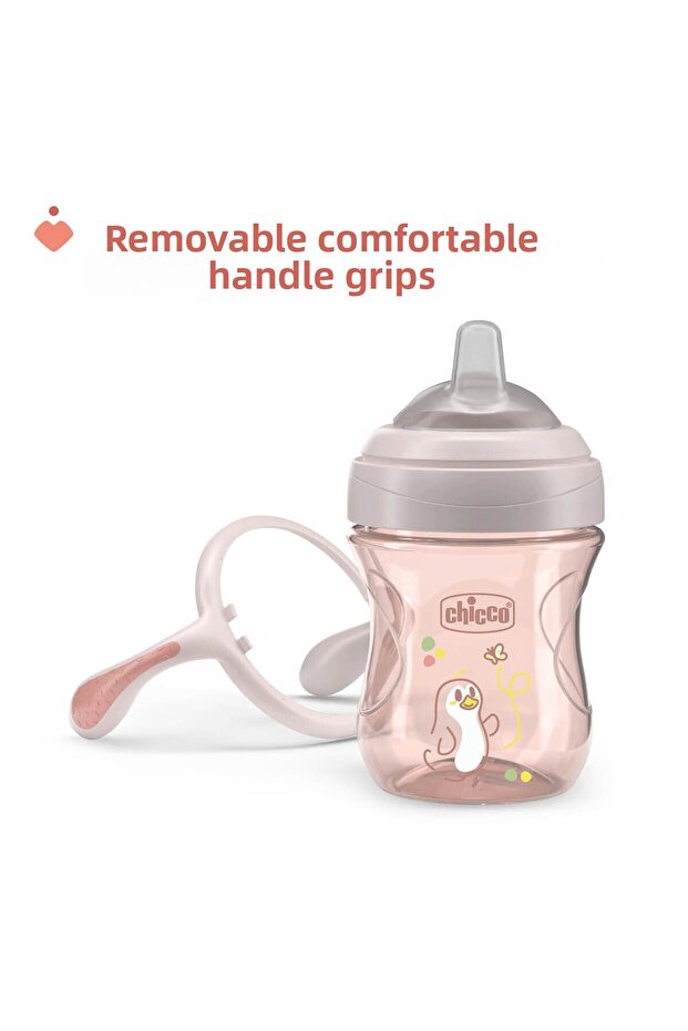 كوب انتقالي ذو طرف ناعم للفتيات بعمر 4 أشهر - 8