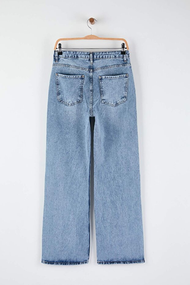 Mavi Yüksek Bel Wide Leg Palazzo Jeans TWOAW26JE00269 - 6