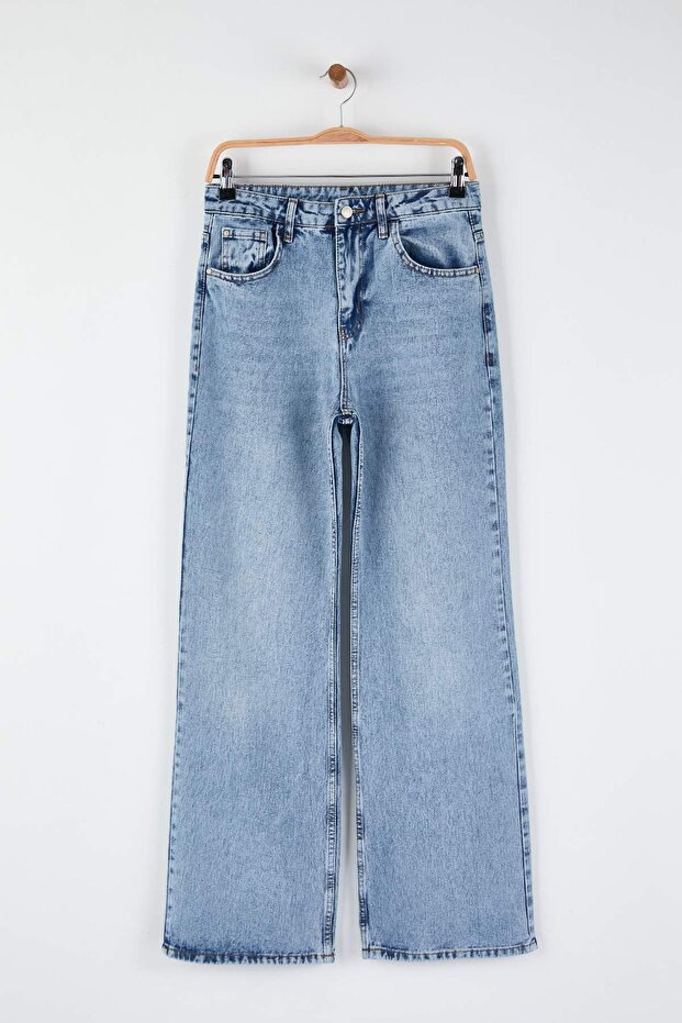 Mavi Yüksek Bel Wide Leg Palazzo Jeans TWOAW26JE00269 - 5