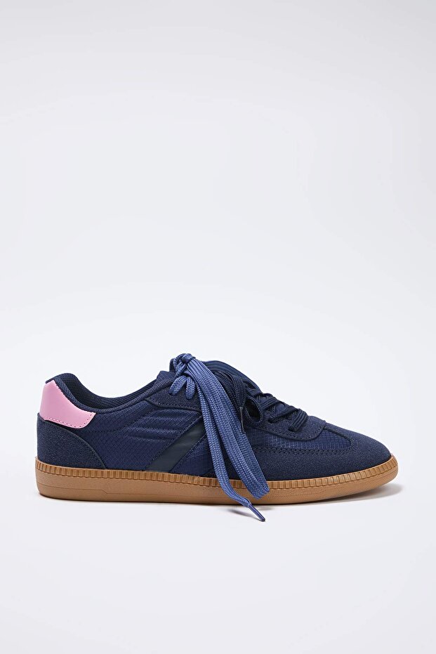 Indigo Retro Bağcıklı Renk Bloklu Kadın Spor Ayakkabı TAKAW26SN00027 - 3