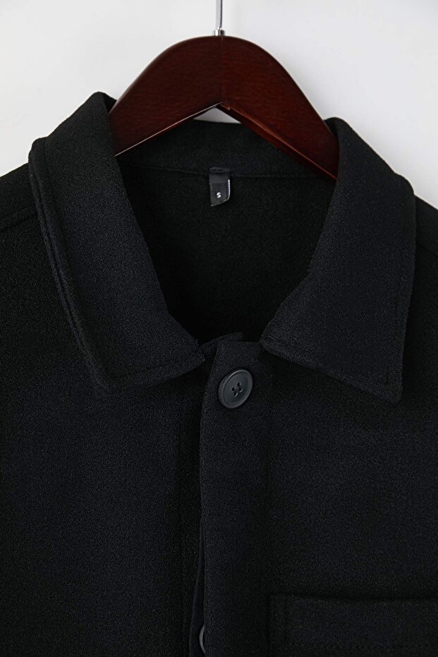 Siyah Regular Erkek Mont TMNAW26MO00033 - 7
