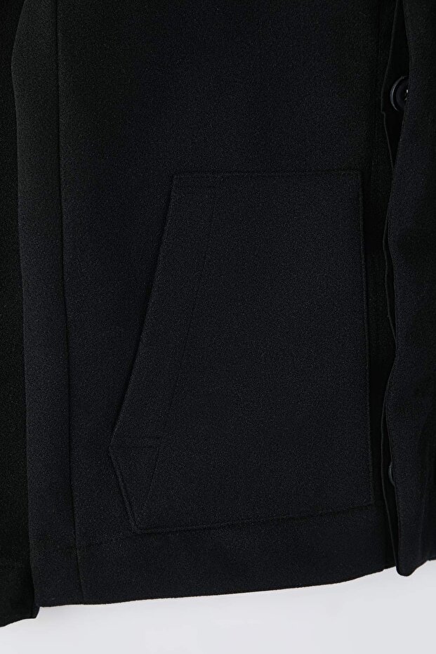 Siyah Regular Erkek Mont TMNAW26MO00033 - 8