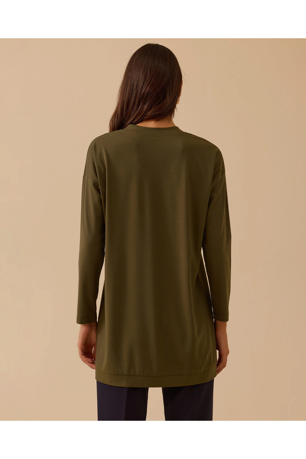 Sıfır Yaka Basic Tunik - 3
