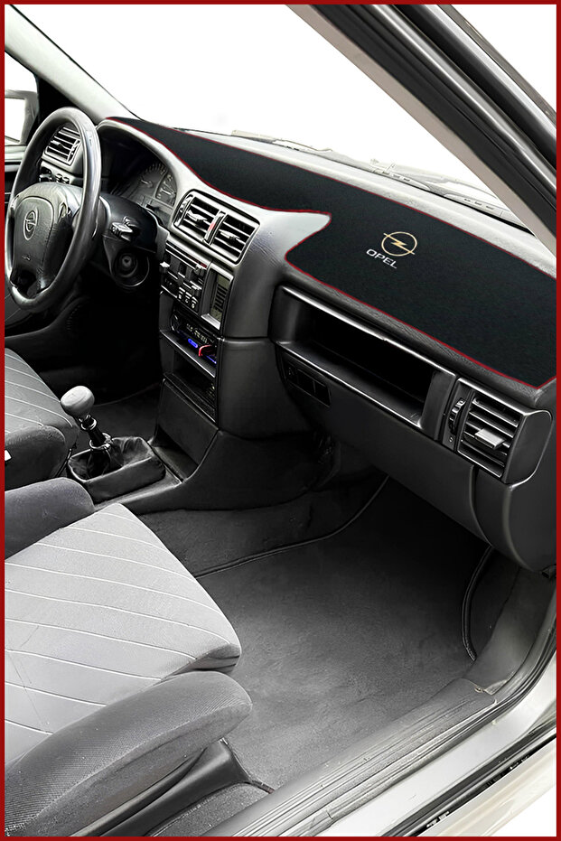 Opel Vectra a Compatible Glove Box Protection Carpet - Stylish Design with Embroidery