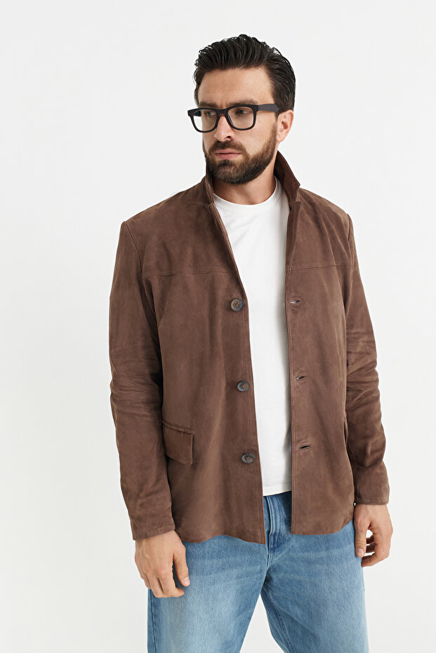 Suet Blazer Ceket - 1