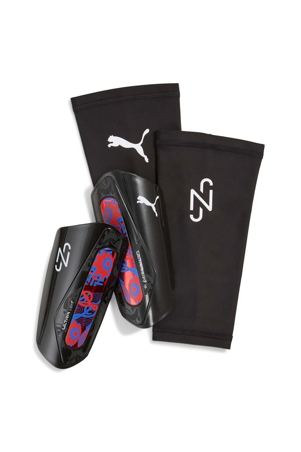 031007 Neymar Jr Ultra Light Sleeve Shin Guard Football Shin Guard Soccer Player Calf Protector Black