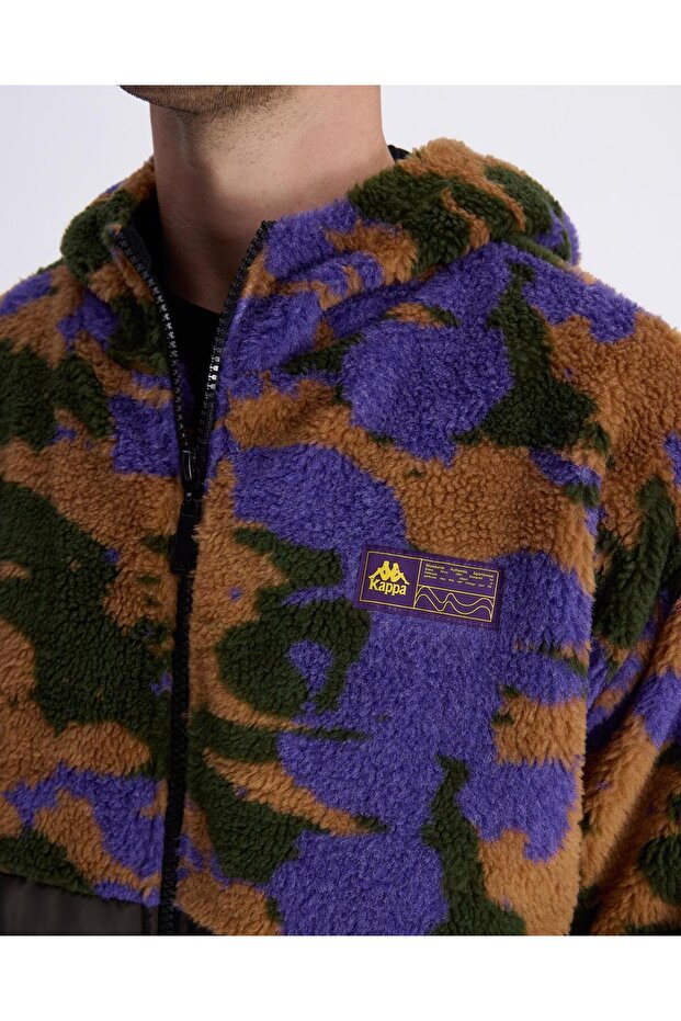 Authentic Alter Jacket Erkek Camel-Haki-Mor Regular Fit Sherpa Mont - 2