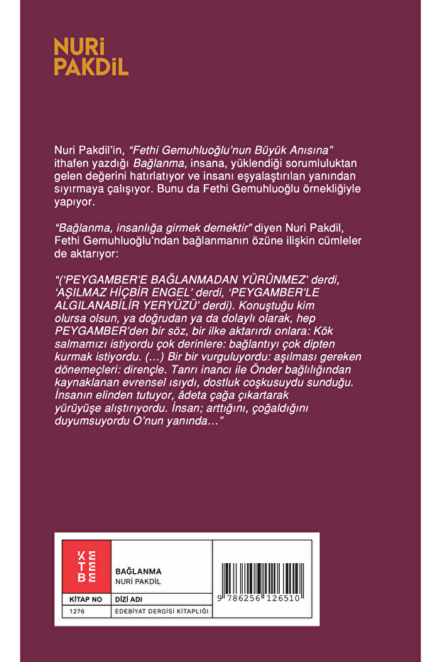 Bağlanma - Nuri Pakdil - 2