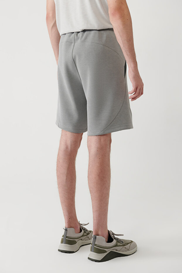 Erkek Gri Soft Touch Yandan Cepli Parçalı Regular Fit Şort A41Y3600 - 5