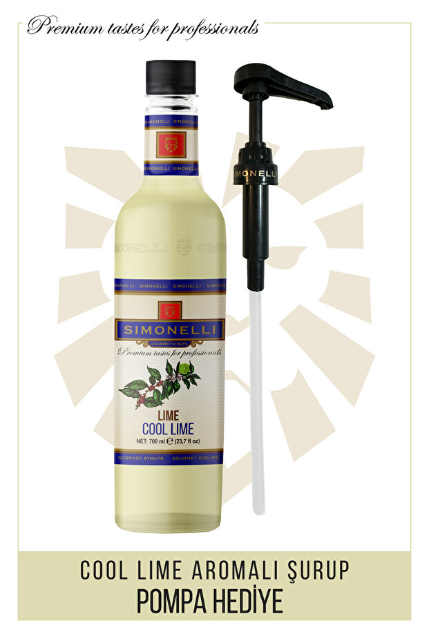 Kahve Şurubu Cool Drop Lime 70 cl Pompa Hediyeli - 5