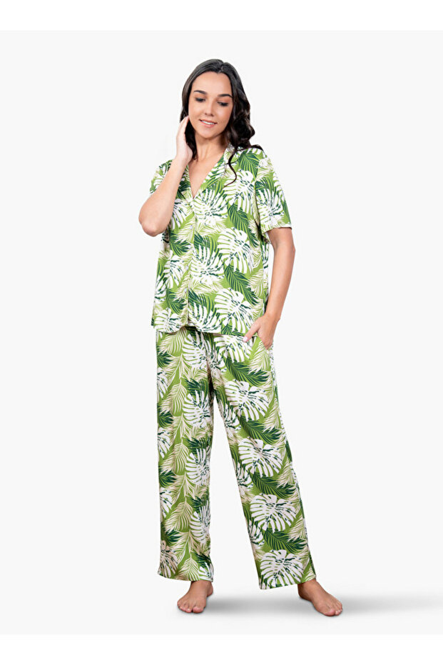 Printed Pyjama Set - 1