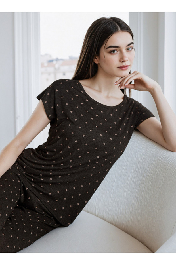 طقم بيجامة مطبوع - 2