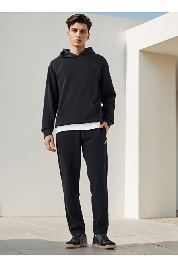 بنطال رياضي بطبعة شعار مع جيوب - 2