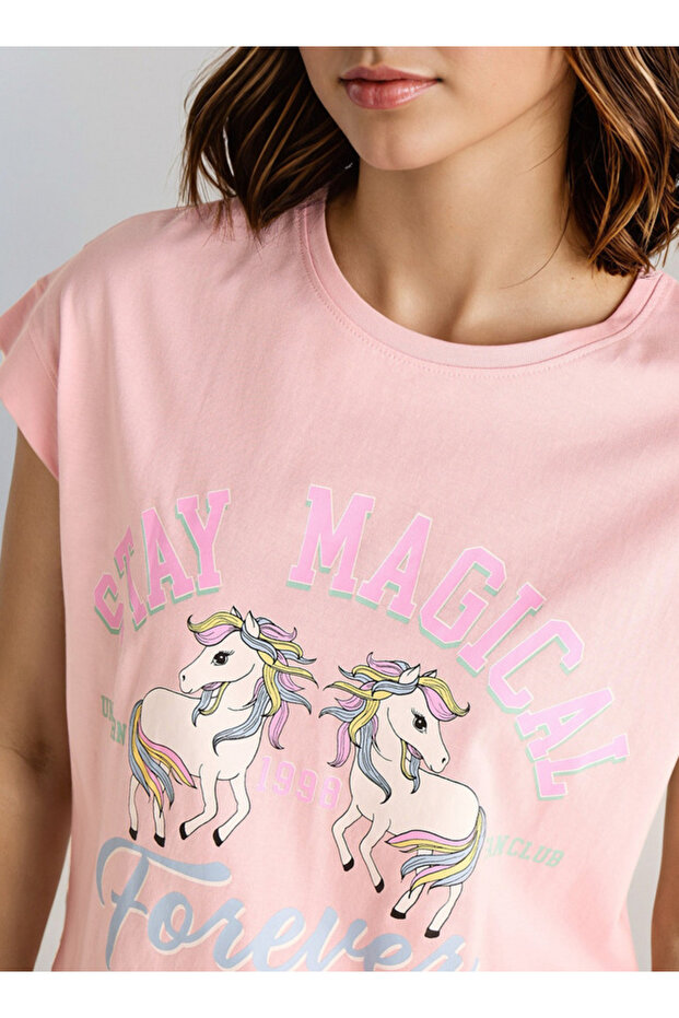 بلوزة مطبوعة بأكمام طويلة - 4