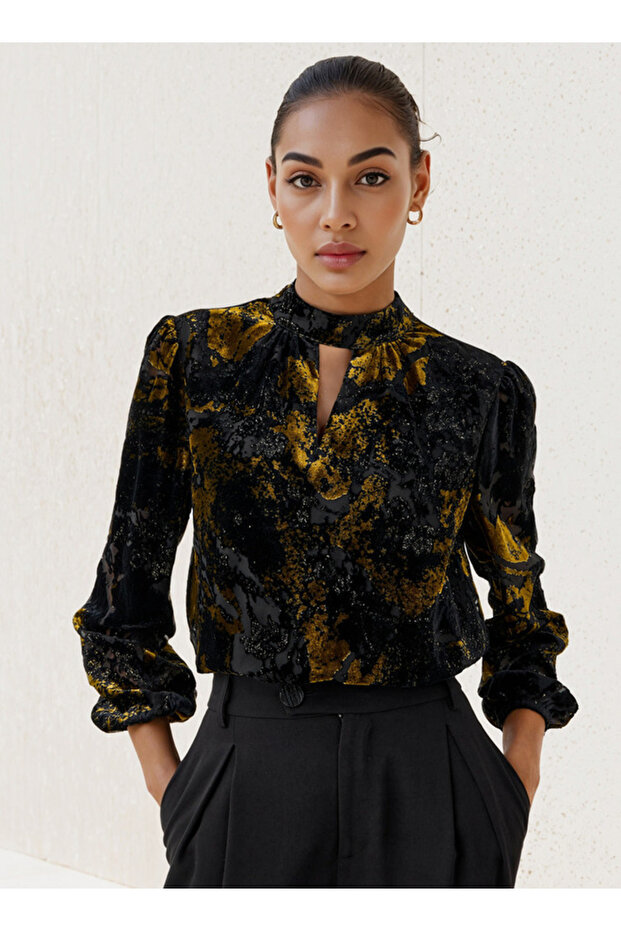 Burnout Cowl Top