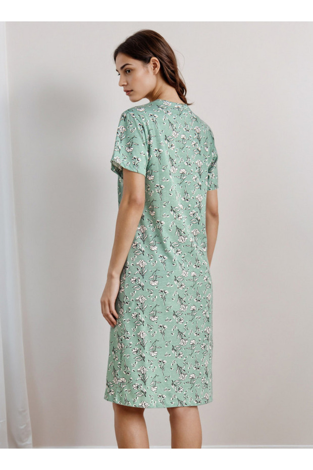 قميص نوم بطول الركبة - 2