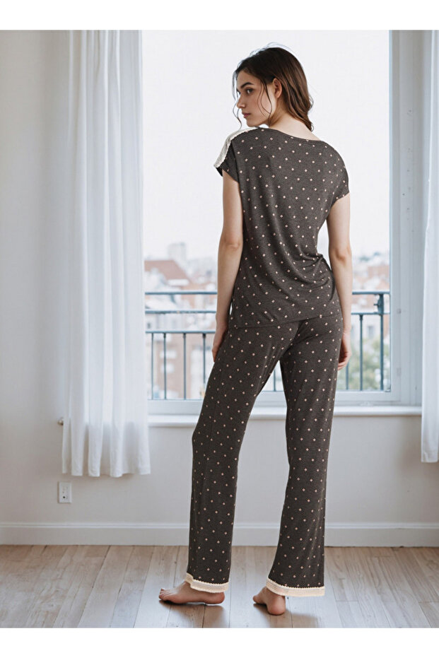 طقم بيجامة مطبوع - 3