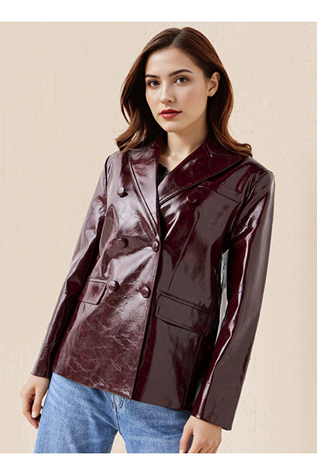 سترة من جلد البولي يوريثان - 1