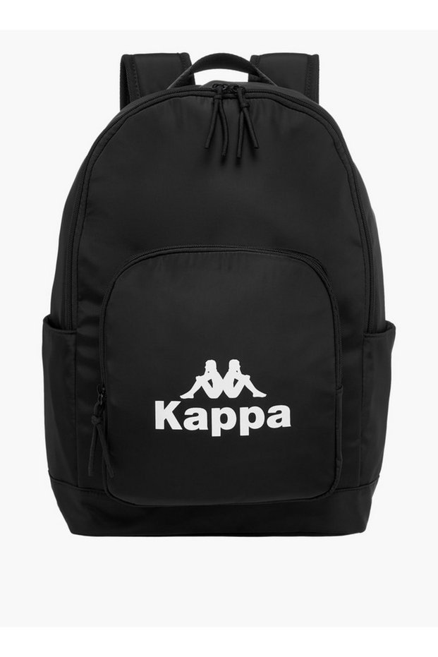 Logo Print Backpack with Adjustable Shoulder Straps