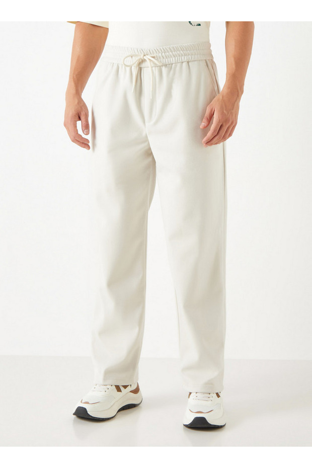 بنطال ركض بقصة عادية مع خصر قابل للتمدد وجيب - 1