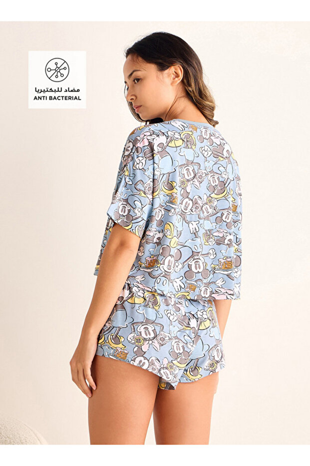 طقم شورت بطبعة ميكي ماوس - 2