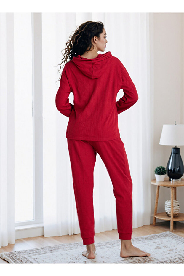 Waffle Textured Pyjama Set - 4