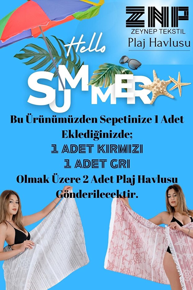 Tengeri 2 db 75x150 cm strandtörölköző Peshtemal törölköző - 2