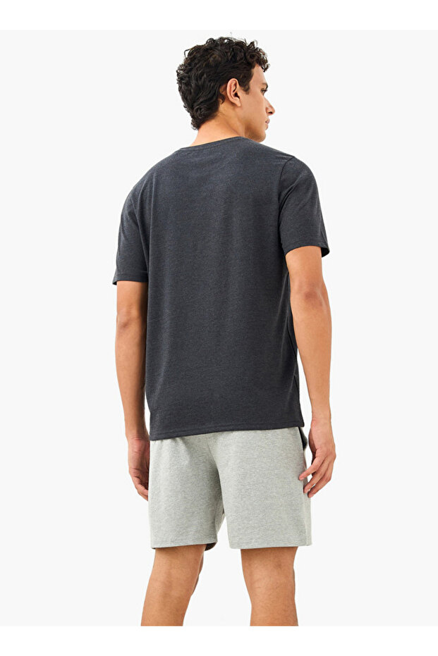 Drawstring Closure Shorts Set - 4